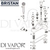 Bristan Head Bath Shower Mixer 6 Litre Flow Limit Spares